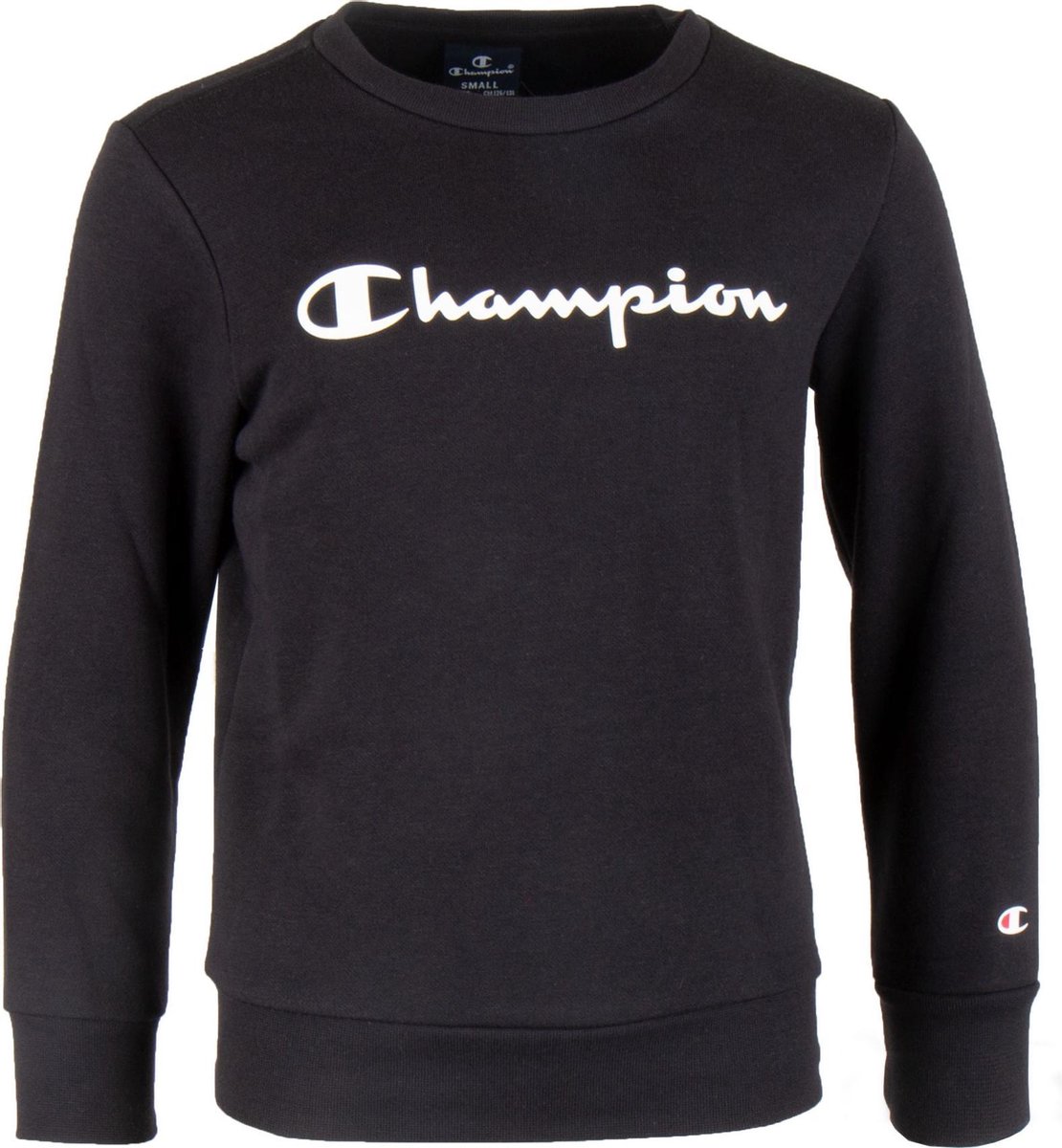 Champion Champion Big Logo Crewneck - Unisex - zwart/wit | bol.com