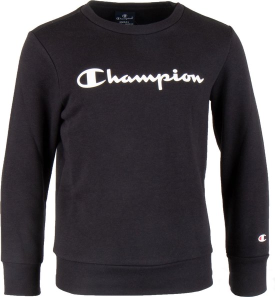 Champion Champion Big Logo Crewneck Trui - Unisex - zwart/wit | bol.com