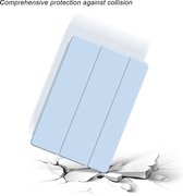 HB Hoes Geschikt voor Apple iPad Air 2022 & Apple iPad Air 2020 (10.9 inch) Licht Blauw - Tri Fold Tablet Case - Smart Cover