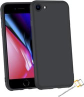 Apple Iphone 7 / 8 / SE2020 / SE 2022 Zwart siliconen backcover hoesje * LET OP JUISTE MODEL *