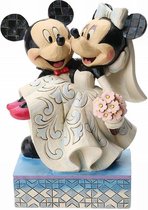 Disney beeldje - Traditions collectie - Congratulations - Mickey & Minnie Wedding Congratulations
