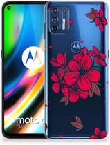 Foto hoesje Motorola Moto G9 Plus Telefoon Hoesje Blossom Red