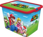 Opbergbox Stor Super Mario 23 litres vert / bleu / rouge