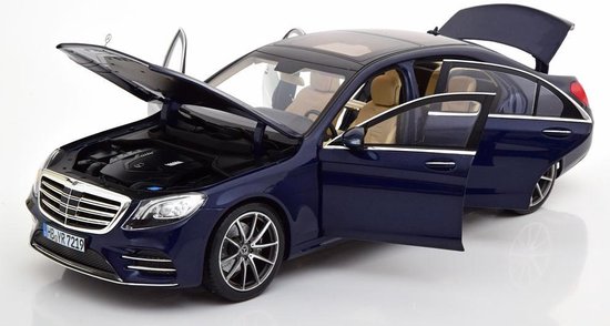 Helemaal droog Wierook Geboorteplaats Mercedes-Benz S-Class AMG (Donkerblauw) (30 cm) 1/18 Norev - Modelauto -  Schaalmodel -... | bol.com