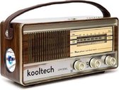 KoolTech CPR SOUL Retro Radio Bluetooth - Donkerbruin - Draagbaar