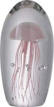 J-Line Presse Papier Kwal Glas Roze Large