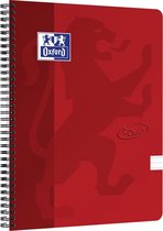 Oxford Touch - Schrijfblok - A4 - Gelijnd - 140 pagina's - 90g - soft cover - rood