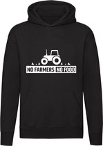 No farmers no food  hoodie | trui | sweater | boeren | steun de boeren | eten | boerenprotest | grappig | cadeau | unisex | capuchon