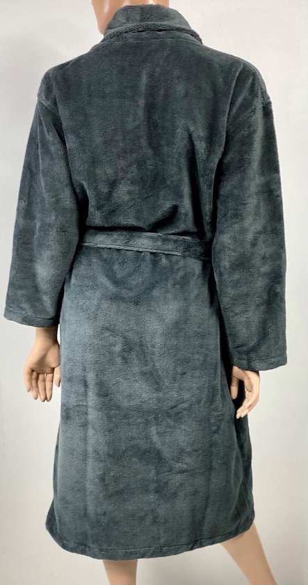 Haute qualité | Peignoir très luxueux | Robe de chambre | Merveilleusement chaud | Polaire super douce | Intérieur en coton  | Anthracite | XL