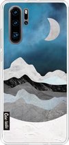 Casetastic Huawei P30 Pro Hoesje - Softcover Hoesje met Design - Mountain Night Print