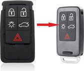 Clé de voiture HU152S16 Smart Key Pad 5 boutons adaptés à la clé Volvo S60 / V60 / S70 / V70 / XC60 / XC70 / Repair Rubber Mat Remote Volvo key.