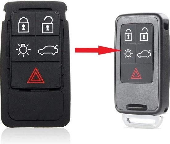 nachtmerrie Nietje animatie Autosleutel HU152S16 Smart key Pad 5 knoppen geschikt voor Volvo sleutel  S60 / V60 /... | bol.com