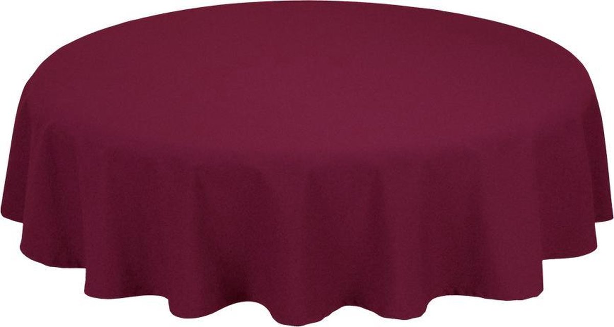 Treb Horecalinnen Tafelkleed Rond Maroon 330cm Ø - Treb SP