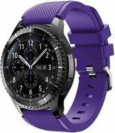 Siliconen bandje geschikt voor Samsung Galaxy Watch - 46mm - paars