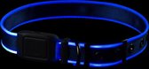 Night Dog Lichtgevende LED Honden Halsband Blauw Maat M - High Quality Oplaadbare Hals Band Hond