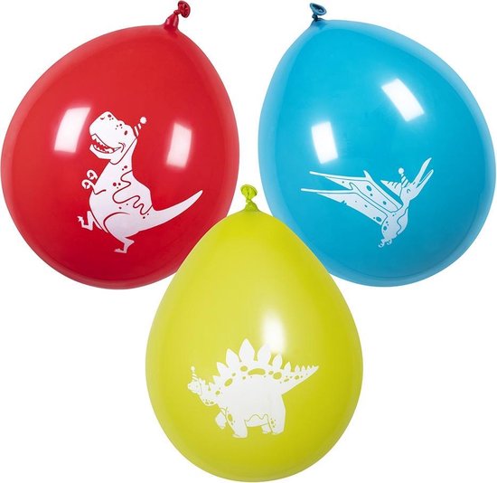 Gekleurde dinosaurus ballonnen