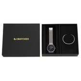 SJ WATCHES Geschenkset La Palma Horloge 36mm + Armbandje - Gift set - Geschenkset voor vrouwen - Zilveren horloge dames geschenkset