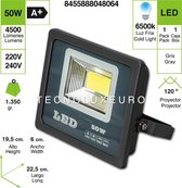 50 W floodlight LED-schijnwerper projector voor buitenverlichting decoratie 6500K koud licht IP66 grijs