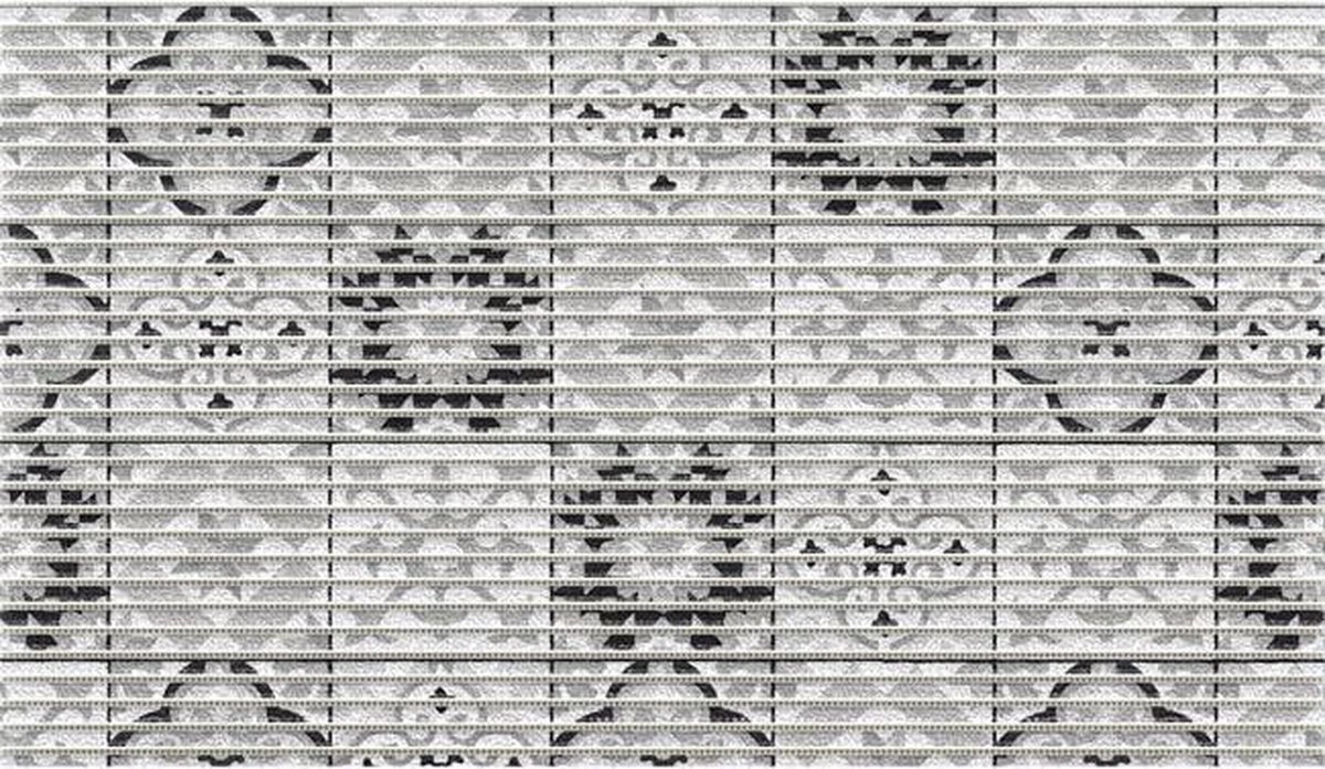 1x Friedola Universele Mat Tile Antique Black | 80x48cm | Badmat Badkamermat Douchemat | Cementtegel zwart