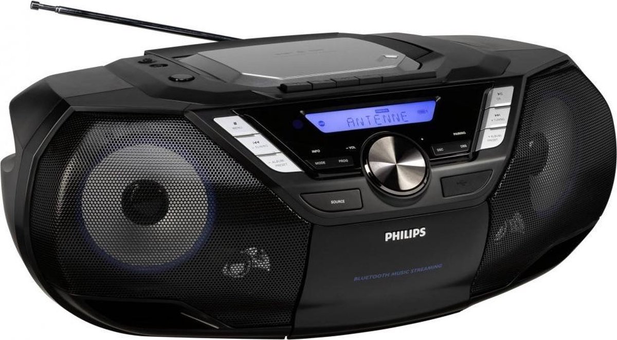 Philips AZB798T Radio CD Speler Met DAB Zwart Bol