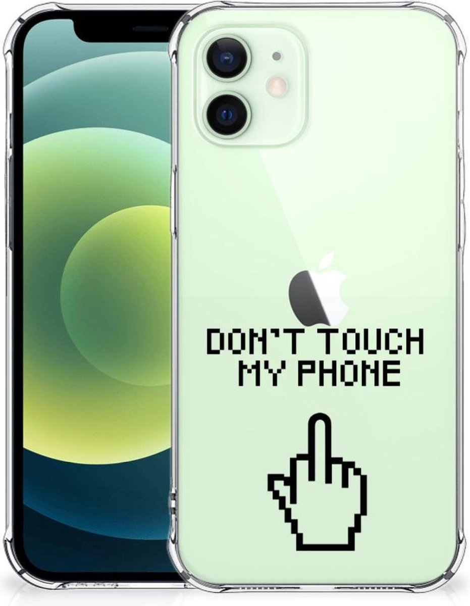 iPhone 12 Mini Anti Shock Case Finger Don't Touch My Phone