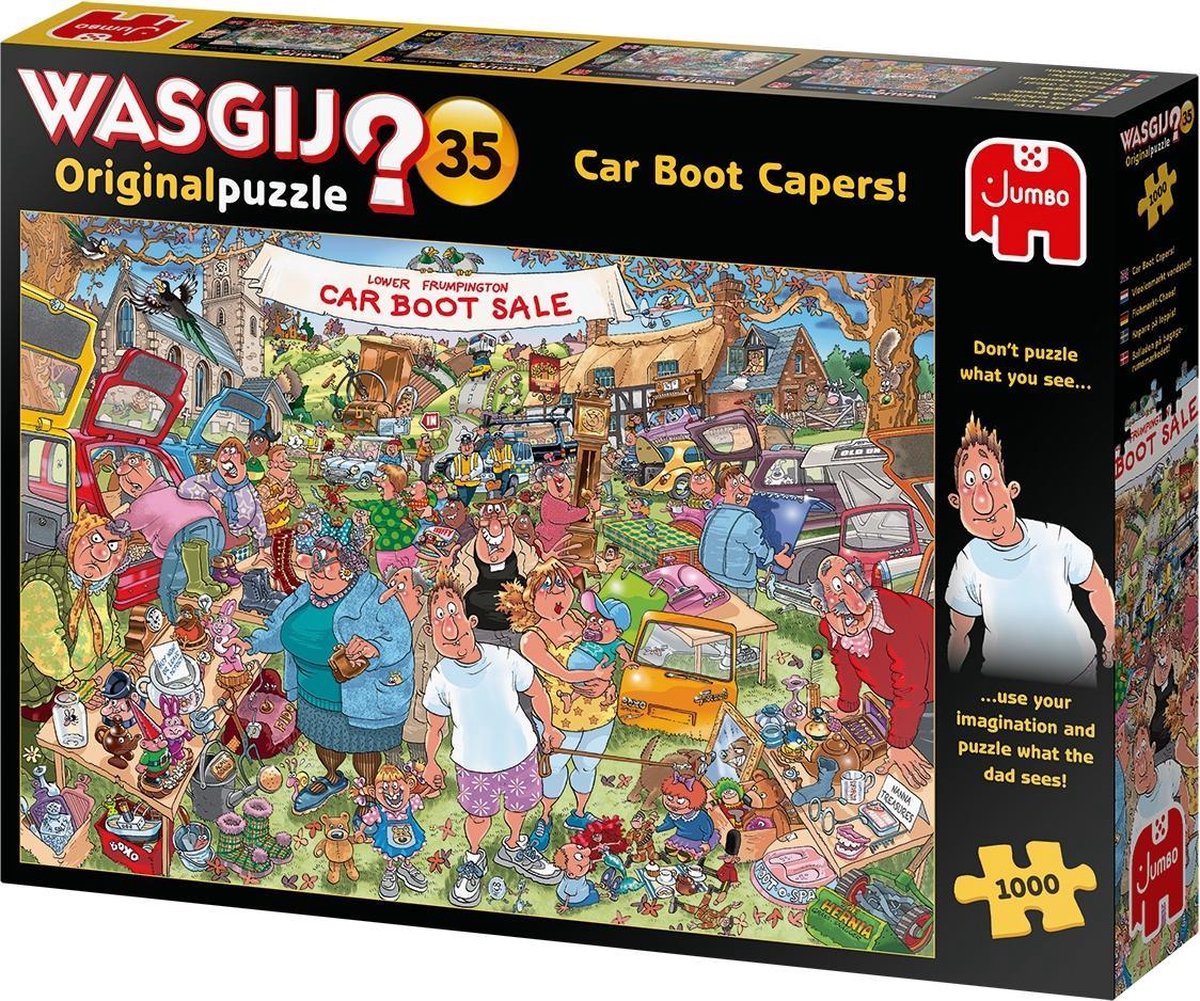 Wasgij Original 35 Vlooienmarkt Vondsten! puzzel - 1000 stukjes — afbeelding 4