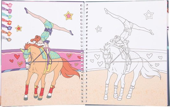 Depesche - Miss Melody kleurboek met dubbele viltstiften - Depesche