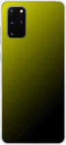 Samsung Galaxy S20 Plus - Smart cover - Geel Zwart - Transparante zijkanten
