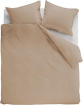 Ambiante Cotton Uni Dekbedovertrek - Tweepersoons - 200x200/220 cm - Khaki