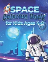 Space Coloring Book for Kids Ages 4-8