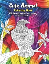 Cute Animal - Coloring Book - 100 Animals designs in a variety of intricate patterns