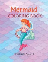 Mermaid Coloring Book For Kids Ages 4-8