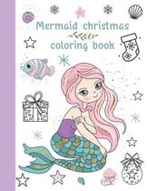 Mermaid Christmas coloring book