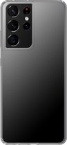 Samsung Galaxy S21 Ultra - Smart cover - Grijs Zwart - Transparante zijkanten
