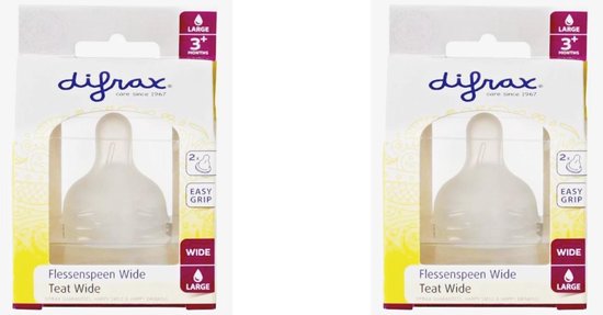 Difrax Flessenspeen Wide - Maat Large - 4 stuks van Difrax — afbeelding 5