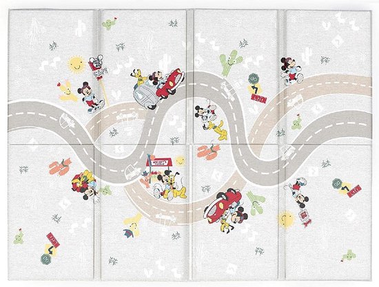 Disney Baby - Babymat - Speelkleed - Mickey Mouse - Pluto - Weg met auto -  ... | bol.com
