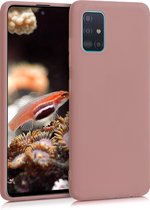 kwmobile telefoonhoesje voor Samsung Galaxy A51 - Hoesje voor smartphone - Back cover in winter roze