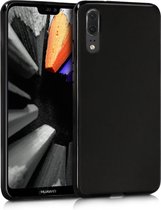 kwmobile telefoonhoesje voor Huawei P20 - Hoesje voor smartphone - Back cover in mat zwart