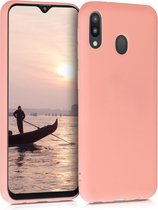 kwmobile telefoonhoesje voor Samsung Galaxy M20 (2019) - Hoesje voor smartphone - Back cover in mat koraal