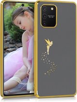 kwmobile hoesje voor Samsung Galaxy S10 Lite - backcover voor smartphone - Fee design - goud / transparant