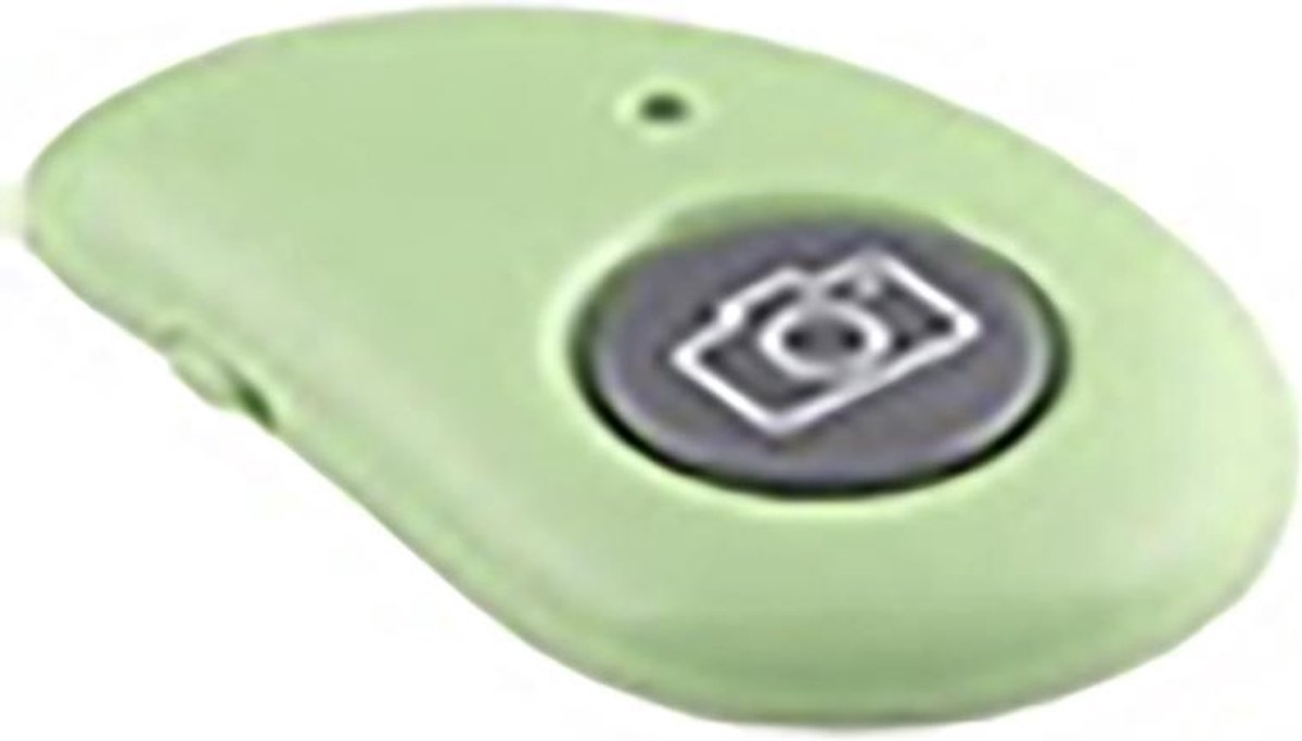 Bluetooth remote shutter – afstandsbediening voor smartphone camera – GROEN - Merkloos