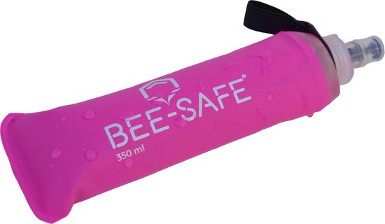 Soft Drink Bottles - pink - BEE SAFE -350ML- - flask - Soft Drink Bottles - zachte drinkfles - flexibele drinkfles - opvouwbare drinkfles — afbeelding 3