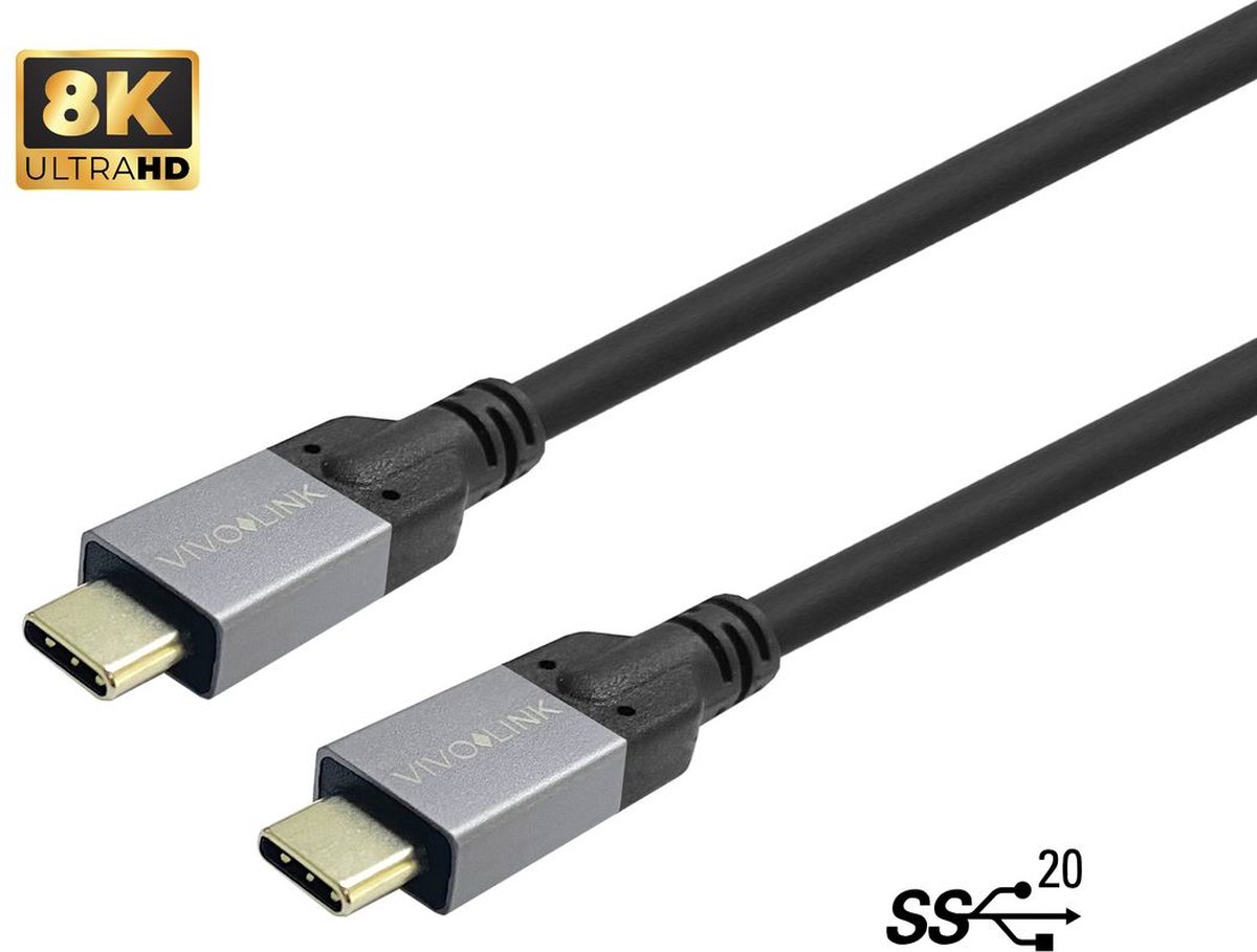 Vivolink PROUSBCMM5 USB-kabel 5 m USB 3.2 Gen 1 (3.1 Gen 1) USB C Zwart