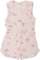 Frogs and Dogs - Jumpsuit - Offwhite/Pink - Maat 50/56