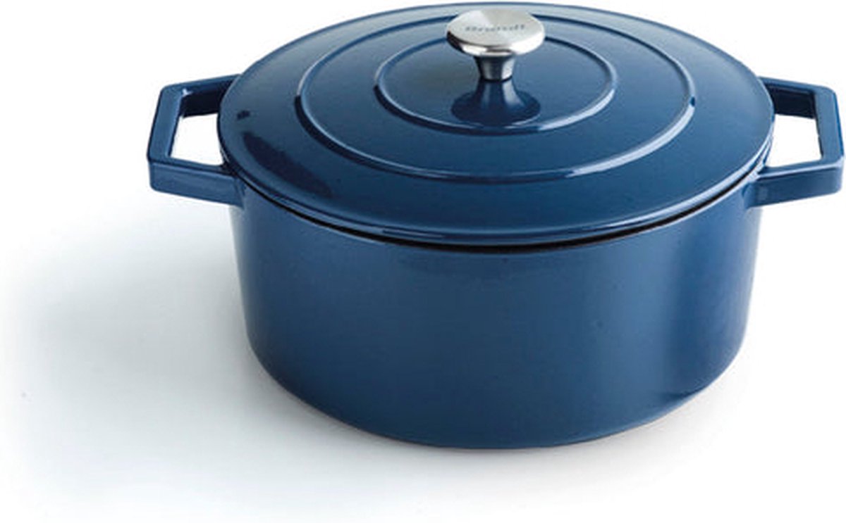 Gietijzeren kookpot 28cm - Blauw