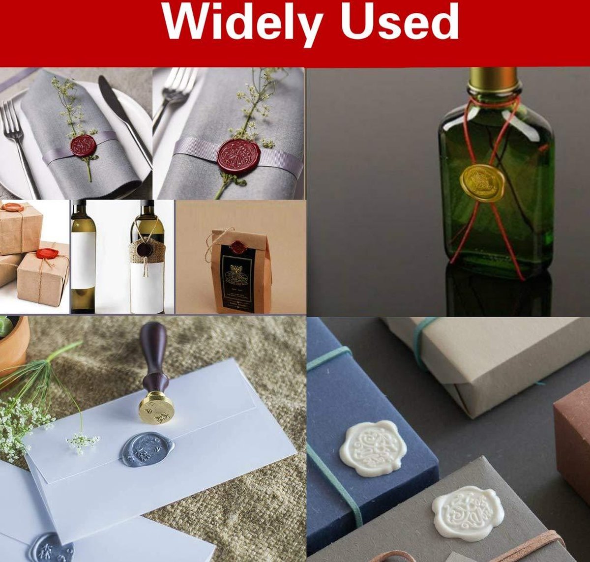 Pauw Wax Seal Stempel, ANBOSE Pauw Wax Afdichting Stempel met Houten Handvat Koper Seals, Vintage Vlinder Zegellak Stempel voor Brief Kaarten Uitnodigingen