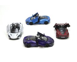 foto van Mclaren 720S Pull-back motor 1:36 Staal Die-cast 4 kleuren verkoop per stuk Kinsmart Auto