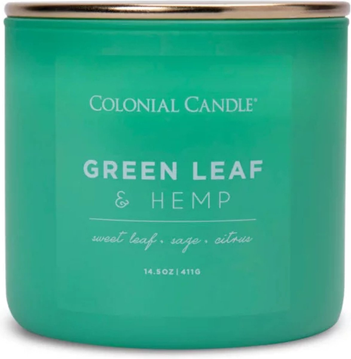 Colonial Candle Geurkaars - Green Leaf Groen
