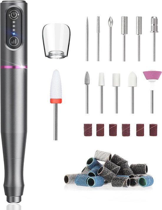 Nagelfrees - Nagelfrees set - Nagelfrees elektrische - Nagelfrees Electrisch - Nagelfrees Manicure Pedicure - Manicure set - Manicureset - Pedicureset - Pedicure set - Nagelfrees Machine - Elektrische nagelvijl voor gelnagels - Nagelfreesmachine