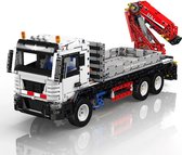 Mould King 17063 Kit de construction pour camion-grue | 2 530 pièces sont compatibles avec la célèbre marque.